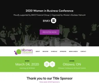 Womeninbusinessconference.ca(The Women In Business Conference in Ottawa) Screenshot