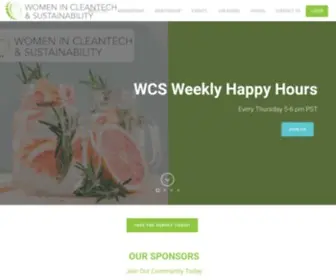 Womenincleantechsustainability.org(Women in Cleantech and Sustainability) Screenshot