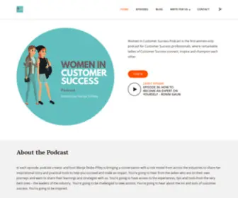 Womenincspodcast.com(Women in Customer Success Podcast) Screenshot