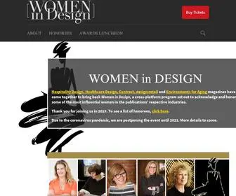 Womenindesignaward.com(Women In Design) Screenshot