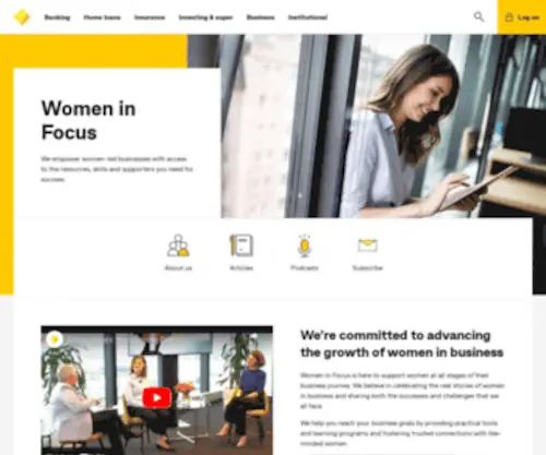 Womeninfocus.com.au(Women in Focus) Screenshot