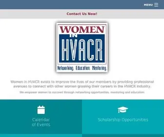 Womeninhvacr.org(Women in HVACR) Screenshot