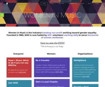 Womeninmusic.org(WOMEN IN MUSIC) Screenshot