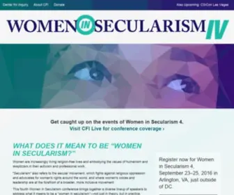 Womeninsecularism.org(Women in Secularism 2) Screenshot