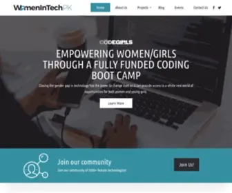 Womenintechpk.com(WomenInTechPK) Screenshot