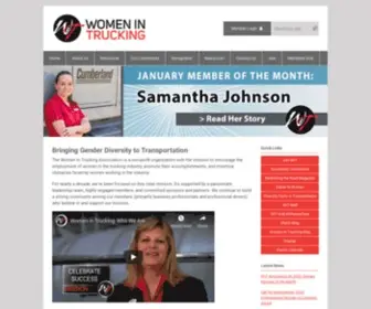 Womenintrucking.org(Women In Trucking Association) Screenshot