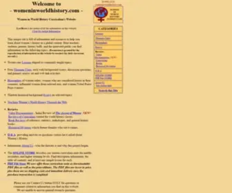 Womeninworldhistory.com(Women In World History Curriculum) Screenshot