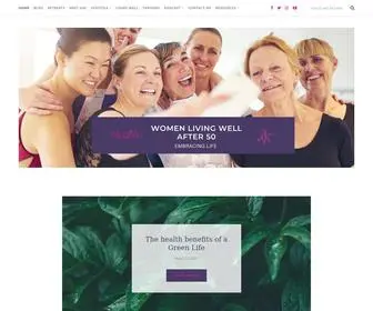 Womenlivingwellafter50.com.au(Building a community of Women Living Well and embracing life after 50) Screenshot