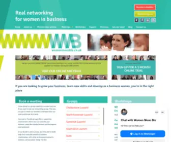 Womenmeanbiz.co.uk(Real networking for women in business) Screenshot