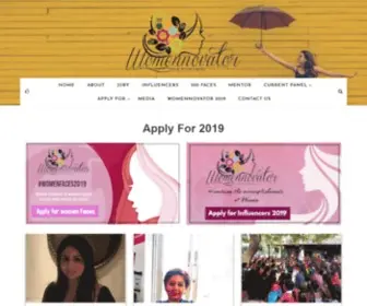 Womennovator.co.in(VIRTUAL INCUBATOR FOR WOMEN) Screenshot