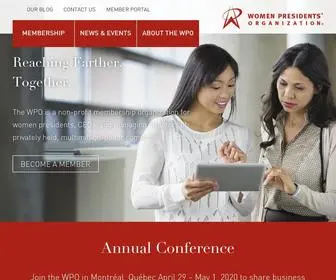 Womenpresidentsorg.com(Women Presidents' Organization) Screenshot
