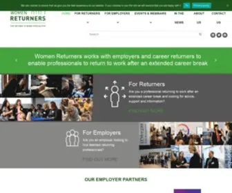 Womenreturners.com(Women Returners) Screenshot
