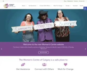 Womenscentrecalgary.org(Women's Centre of Calgary) Screenshot