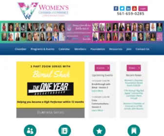 Womenschamber.biz(Women's Chamber of Commerce of Palm Beach County) Screenshot