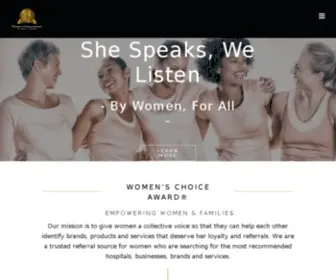 Womenschoiceaward.com(The Women's Choice Award) Screenshot