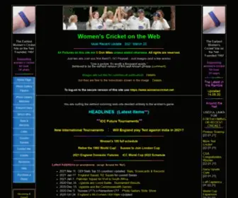 Womenscricket.net(24 years and still going strong) Screenshot