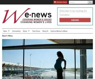 Womensenews.org(Covering Women's Issues) Screenshot