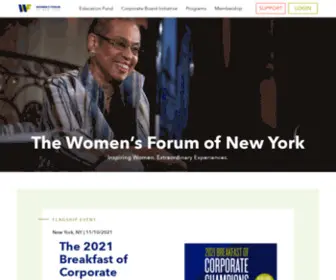 Womensforumny.org(The Women’s Forum of New York) Screenshot