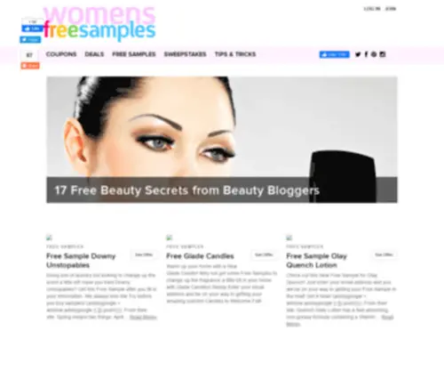 Womensfreesamples.com(Womens Free Samples by Mail 2014) Screenshot