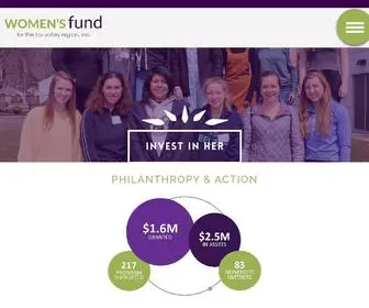 WomensfundfVr.org(Women's Fund for the Fox Valley Region) Screenshot