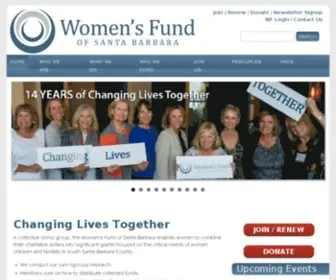 Womensfundsb.org(Women's Fund of Santa Barbara) Screenshot