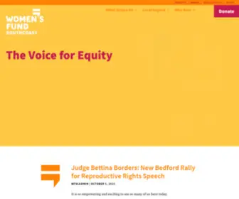 Womensfundsouthcoast.org(The Voice for Equity) Screenshot