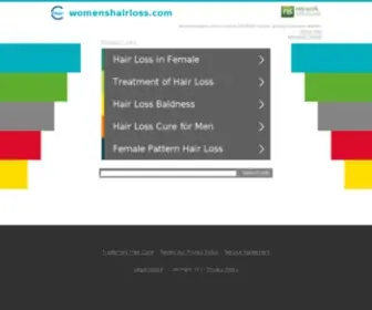 Womenshairloss.com(Womens Hair Loss) Screenshot