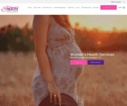 Womenshealthservices.com(Women's Health Services) Screenshot