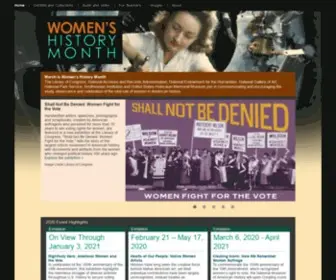 Womenshistorymonth.gov(Women's History Month) Screenshot