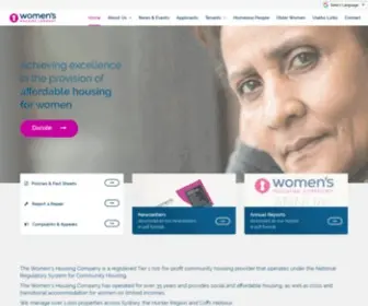 Womenshousingcompany.org.au(WHC) Screenshot