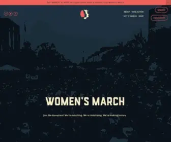 Womensmarch.com(Women's March 2020) Screenshot