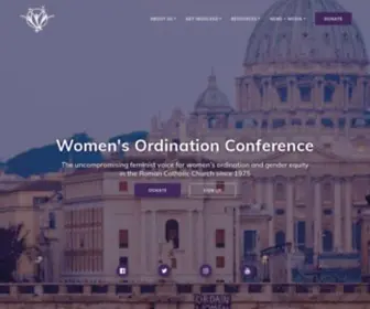 Womensordination.org(A Voice for Women's Equality in the Catholic Church) Screenshot