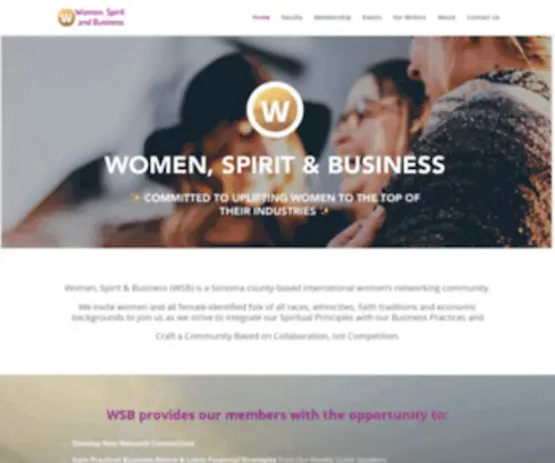 Womenspiritbusiness.com(Women, Spirit &amp; Business) Screenshot