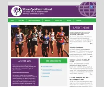 Womensportinternational.org(The global voice of research) Screenshot