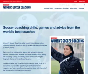 Womenssoccercoaching.com(Women's Soccer Coaching) Screenshot