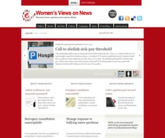 Womensviewsonnews.org(Women's Views on News) Screenshot