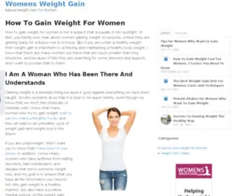 Womensweightgain.com(Womens Weight GainWomens Weight Gain) Screenshot