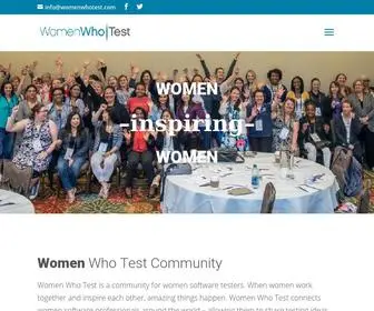 Womenwhotest.com(Women Who Test) Screenshot