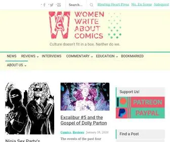 Womenwriteaboutcomics.com(Women write about comics) Screenshot