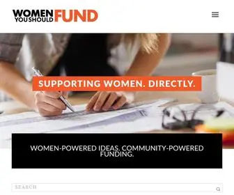 Womenyoushouldfund.com(Women You Should Fund is a rewards) Screenshot