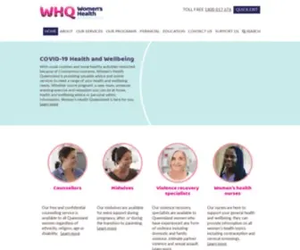 Womhealth.org.au(Women's Health Queensland Inc) Screenshot