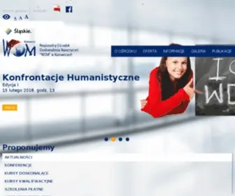Womkat.edu.pl(Szkolenia dla nauczycieli śląskie) Screenshot