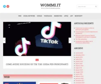 Wommi.it(Word of Mouth Marketing Italia) Screenshot