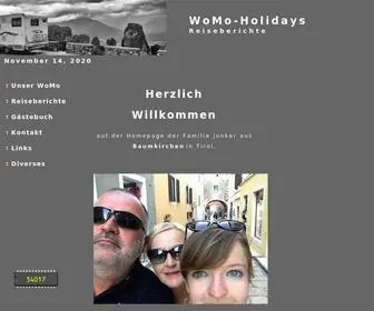 Womo-Holidays.at(Womo Holidays) Screenshot