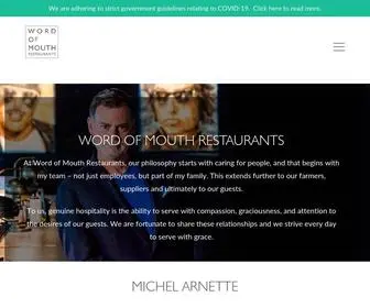 Womrestaurants.com(Word of Mouth Restaurants) Screenshot