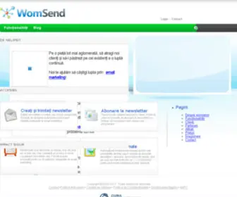 Womsend.ro(Email Marketing) Screenshot