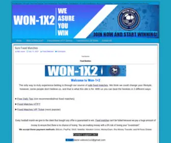 Won-1X2.com(Won 1X2) Screenshot