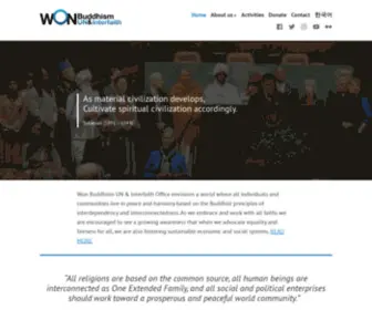 Wonbuddhist.org(Wonbuddhism, un, interfaith, world, peace) Screenshot