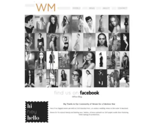 Wonder-Models.com(Wonder Models) Screenshot