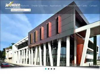 Wonderacp.com(Aluminium Composite Panel) Screenshot